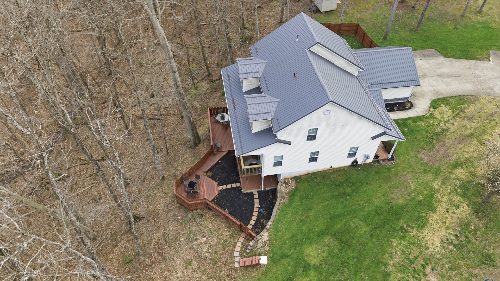 Aerial Modern Home